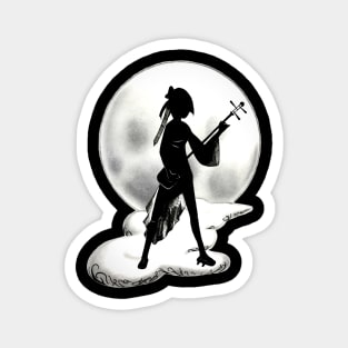 shamisen fullmoon Magnet