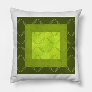 Green Palm Zig Zags! Pillow