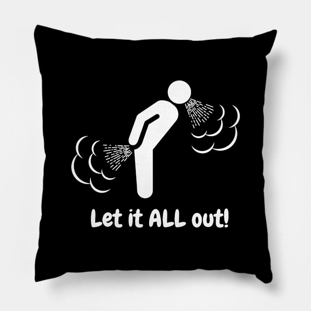 Let It All Out 01a Pillow by RakentStudios