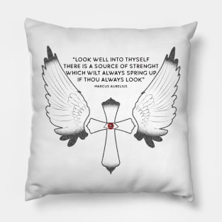 Stoic quote from Marcus Aurelius Pillow