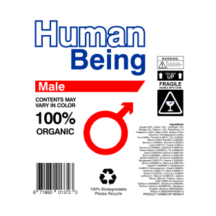 Human Being Label Ingredients - male T-Shirt