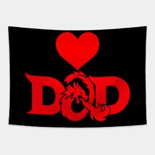 I Love Dad (d&d Style) Tapestry