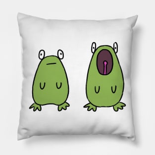 Singing frogs Pillow