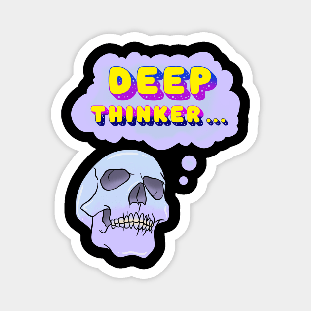 Deep Thinker Magnet by Tameink