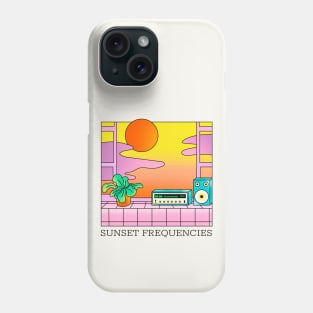 Sunset Frequencies - Modern Retro Style Phone Case