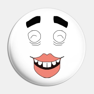 Funny Face Laughing Pin