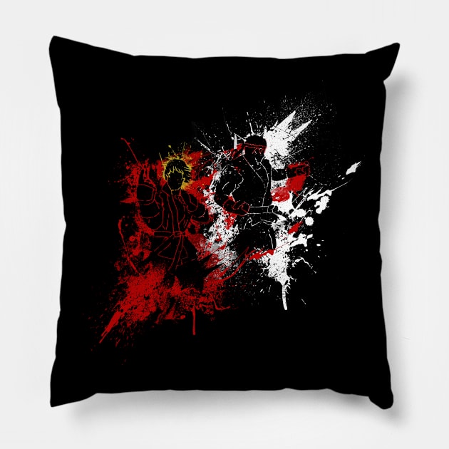 Rival Spirits Pillow by Beanzomatic