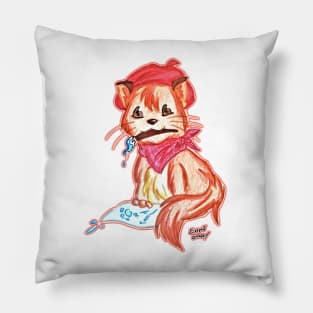 Painter Kitty Pillow