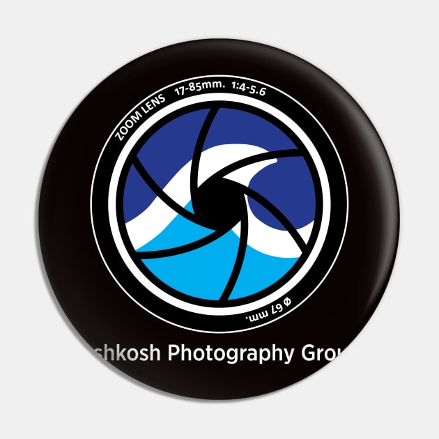 OPG Lens Logo White Type Pin by OshkoshPhotographyGroup_1