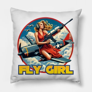 Fly Girl Pillow