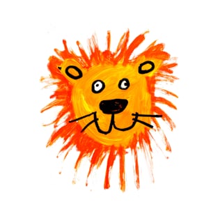 Crayon Lion #1 T-Shirt