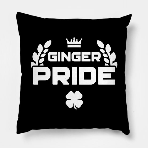 Ginger Pride Irish St Patricks Day Pillow by trendingoriginals