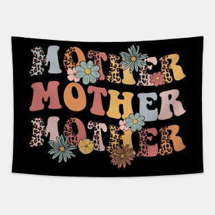 Mother Flower Happy Mother's Day Cute Gift for Women Mom Grandma Tapestry