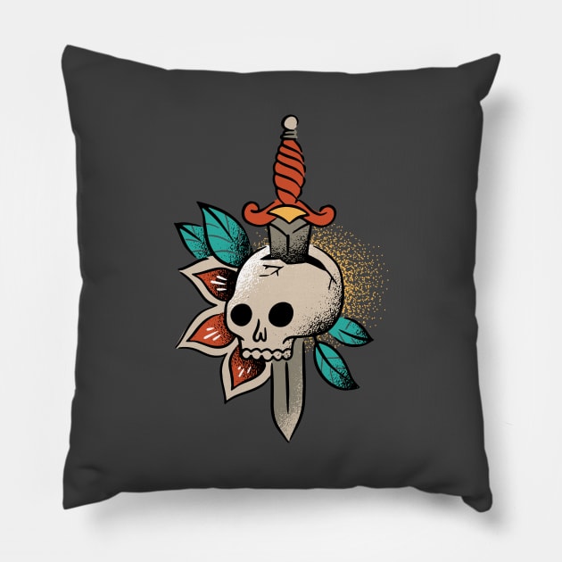 Dagger Skull Pillow by MimicGaming