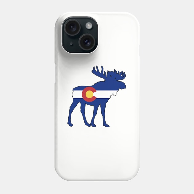 Colorado Flag Moose Phone Case by esskay1000