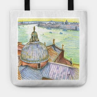 VENICE. View to Grand Canal from Basilica Di San Giorgio Maggiore. Tote