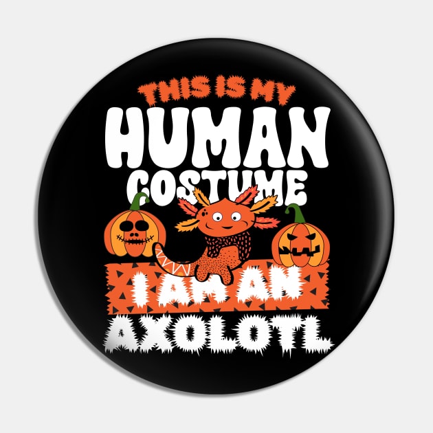 This is my human costume i am  an Axolotl Pin by Myartstor 