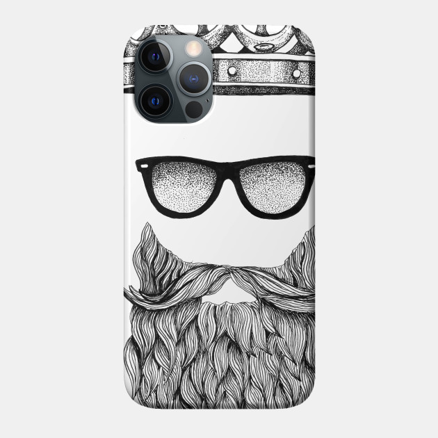 Bearded King - Awesome Tattoo Style Beard T-Shirt - Beard - Phone Case | TeePublic Bearded King - Awesome Tattoo Style Beard T-Shirt - Beard - Phone Case | TeePublic