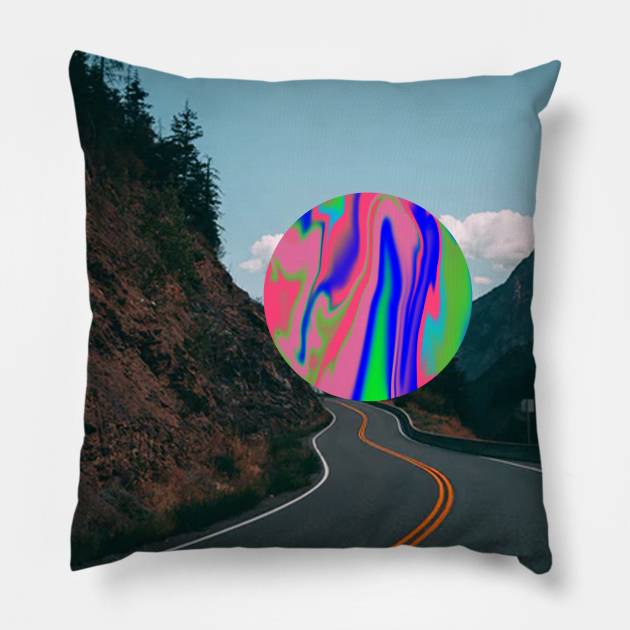 Easy Road Pillow by Dusty wave