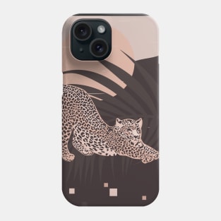 Nomade Night / Cheetah and Palm Leaf Phone Case