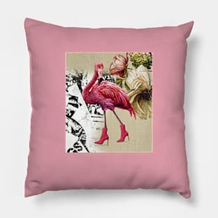 Pink Flamingo Look Pillow