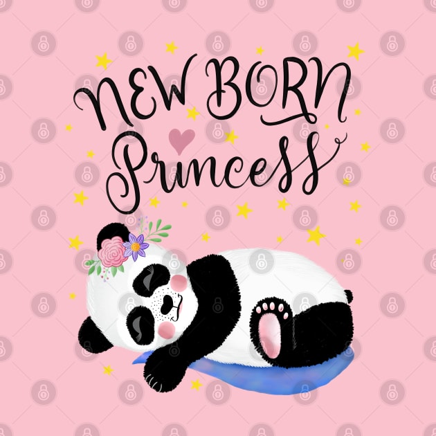 Baby Panda for girls by CalliLetters