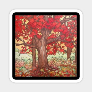 Red oak Magnet