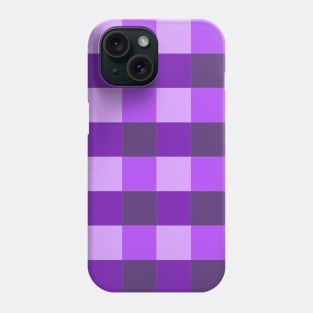 Purple Color Gingham Pattern 1 Phone Case