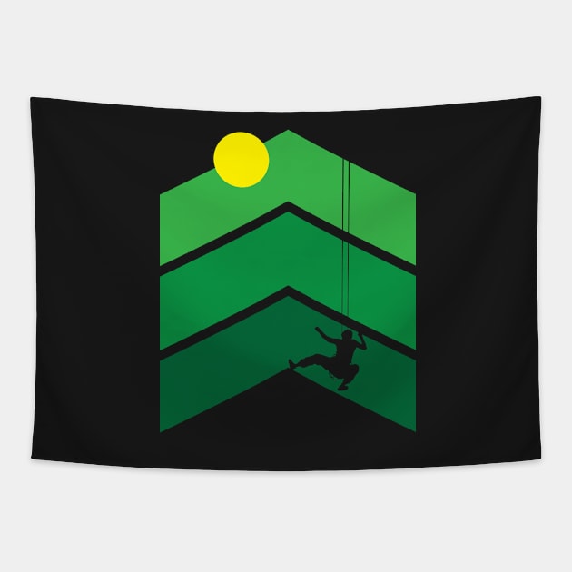 Mountain Climber Tapestry by AVEandLIA