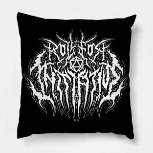 Roll for Initiative - Death Metal Logo Pillow