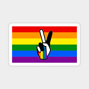 Pride Rainbow Flag for Celebration of Diversity of LGBT for Pride & Acceptance Magnet