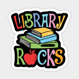 Library Rocks - Reading Magnet