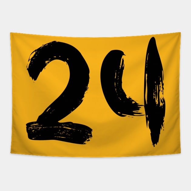 Number 24 Tapestry by Erena Samohai