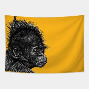 Baby orangutan monkey Tapestry