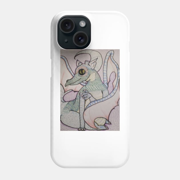 Ink Detail Dragon Art Print And Others Phone Case by nhitori