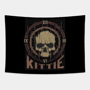 Kittie Vintage Skull Tapestry