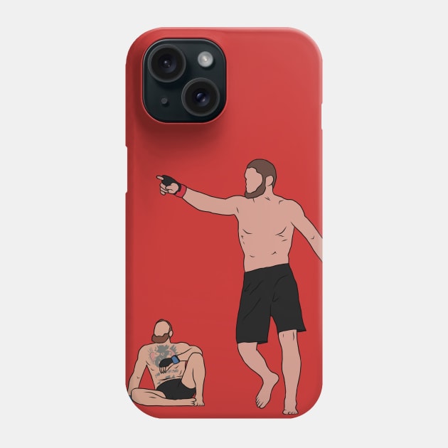 Khabib Beats McGregor Phone Case by rattraptees