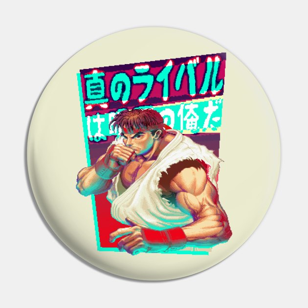 Street Fighter Ryu Light Edition Pin by Bootleg Factory