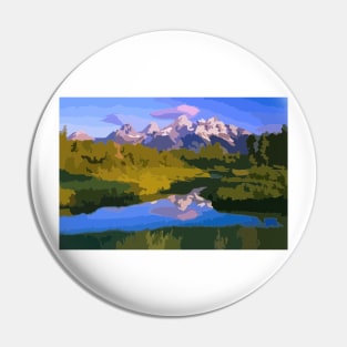 Grand Teton Painting Pin