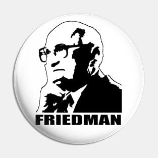 Milton Retro Friedman 1 Pin