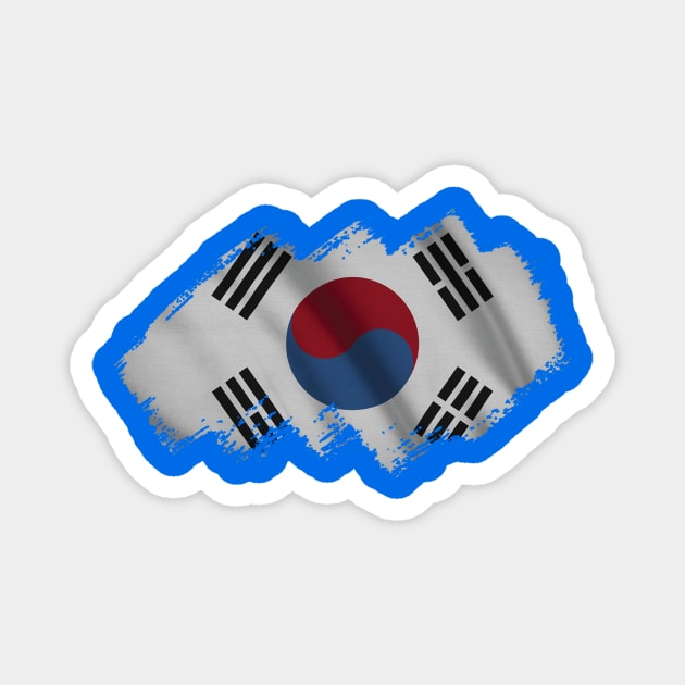 South Korean Flag Magnet by Teemperor