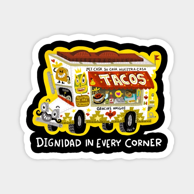 TACO TRUCK Magnet by MEXOPOLIS