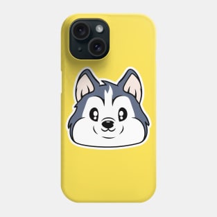 Little Husky Dog Lover Puppy Retro Phone Case