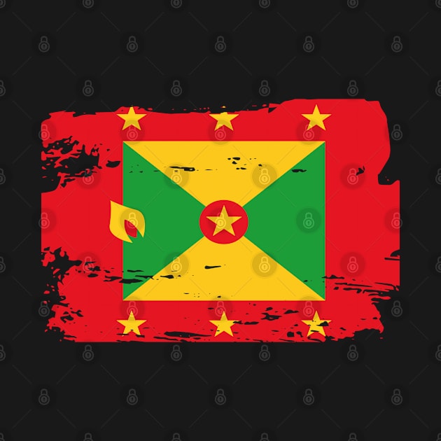 Official Grenada Flag Grenadian Country Pride Vintage by HeroGifts