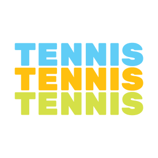 Tennis, Word Repeat T-Shirt