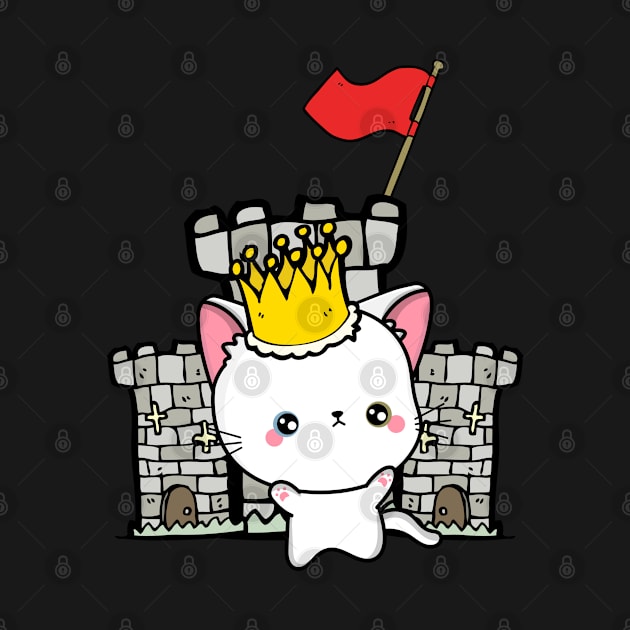 Funny angora cat is the king of the castle by Pet Station