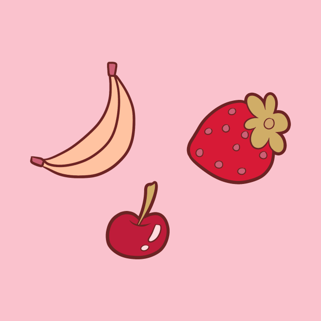 Strawberry Cherry and Banana by saradaboru