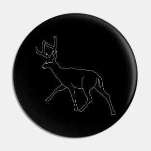 Deer line art Pin