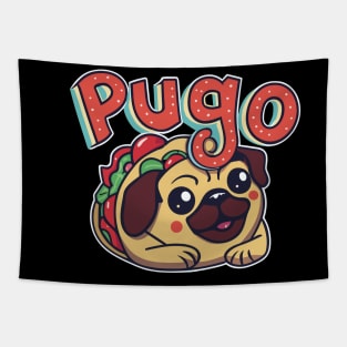 Funny Taco Pugo For the Mexican Foodies Tapestry