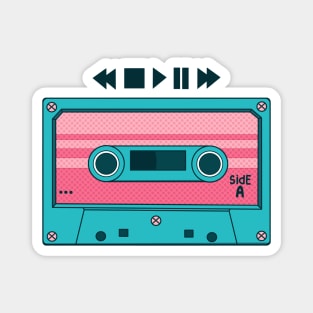 Retro Mixtape (blue version) Magnet